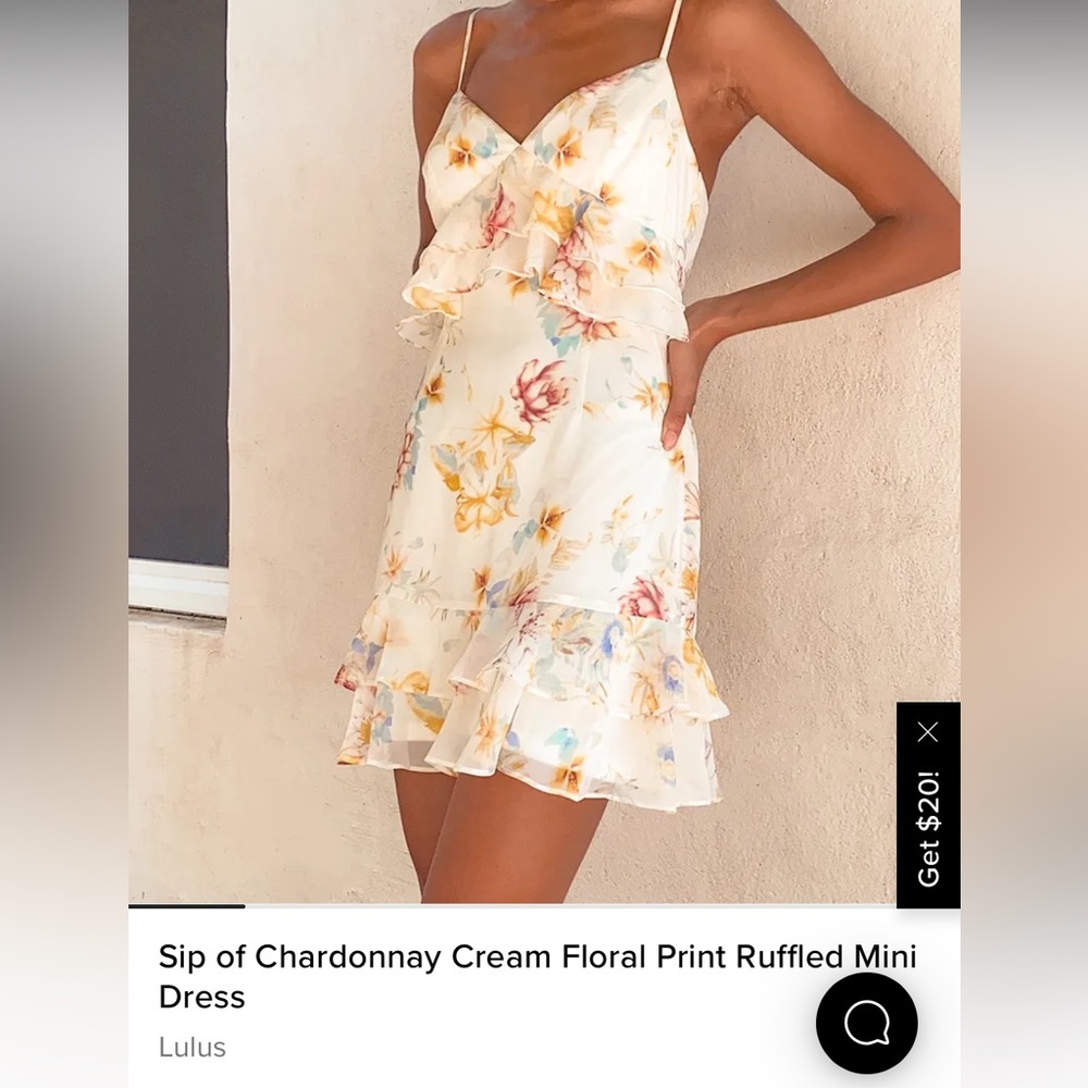 Lulus mini floral print dress